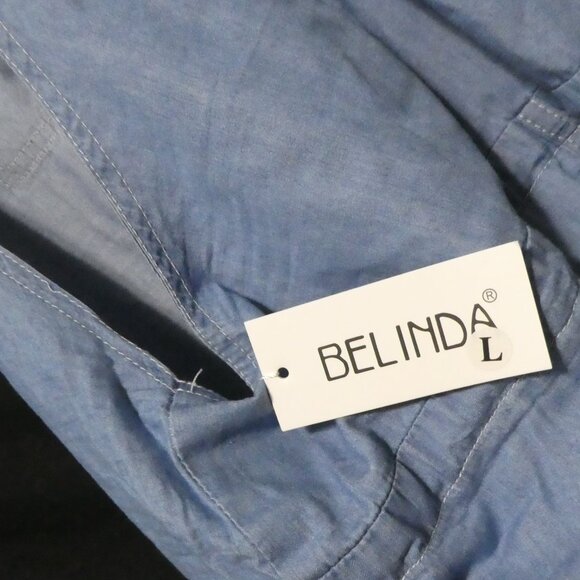 BELINDA | large | Lightweight Faded Blue Denim Overalls With Pockets | NWT - Picture 16 of 16